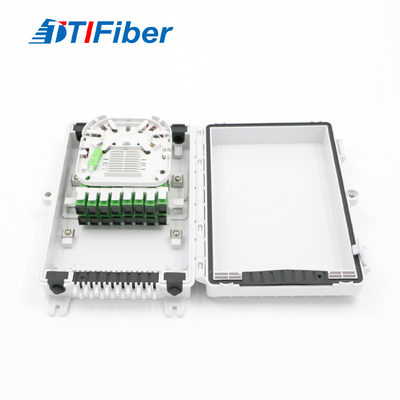 ABS বা PC উপাদান অপটিক্যাল ফাইবার বিতরণ বক্স আউটডোর 8core 16core 24core