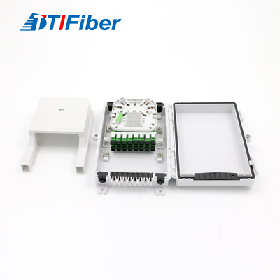 ABS বা PC উপাদান অপটিক্যাল ফাইবার বিতরণ বক্স আউটডোর 8core 16core 24core