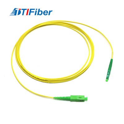 সিমপ্লেক্স G652D G657A ফাইবার অপটিক প্যাচ কর্ড SC APC থেকে LC APC 2mm 3mm PVC LSZH