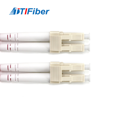 FTTH অপটিক ডুপ্লেক্স OM4 ফাইবার প্যাচ কর্ড কেবল মাল্টিমোড