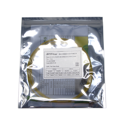 CATV টেলিকম ৩ মিটার FC SC APC ৯ / ১২৫ মাইক্রন জাম্পার কম সন্নিবেশ ক্ষতি প্যাচ ক্যাবল