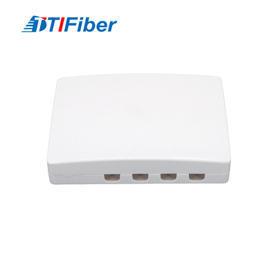 SC 4 পোর্ট FTTH মিনি ফাইবার অপটিক টার্মিনাল বক্স ইনডোর ওয়াল মাউন্ট